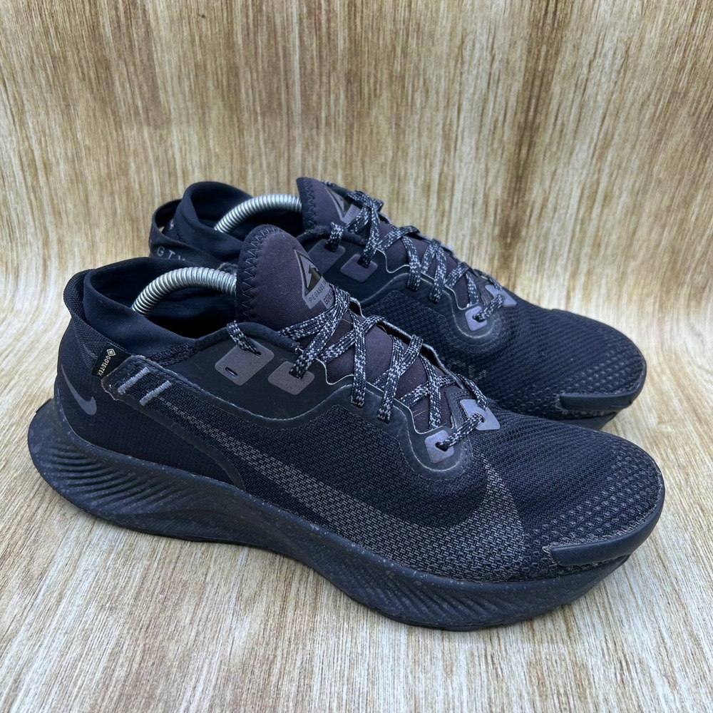 Nike Pegasus Trail 2 GTX Men's Size 10 Black Running Shoes Sneakers CU2016-001